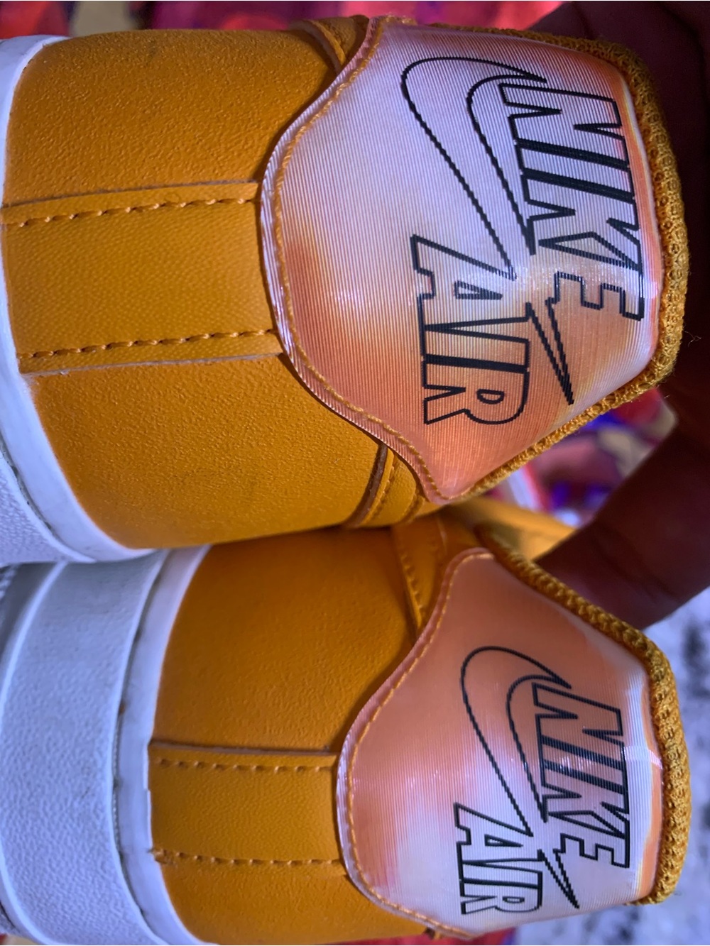 Nike Low Top Sneakers - Bright Yellow and White - Picture 3 of 5